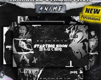 2.0 ANIMATED DEMON Dark & Personalisierung Anime Stream Anfänger Twitch Paket