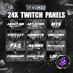 SORCERERS Dark Anime Twitch Stream 24x Panels