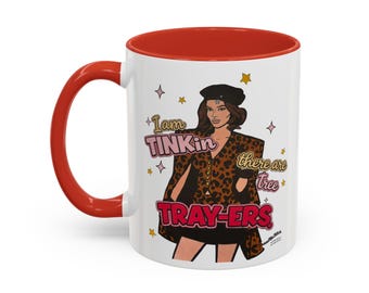 Traitors Maura Tinks Tree Tray-ers, Ceramic Mug, Various Sizes & Colors, featuring Maura Higgins