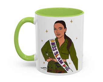 RHORI Kelsey vs. Rosie SLAM PIG, Ceramic Mug, (11oz, 15oz) featuring Kelsey Swanson & Rosie Woods