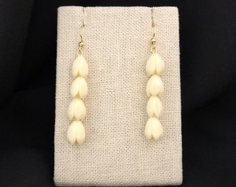 Four Medium Pikake Drop Earrings