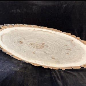 Oval Wood Slab 12”x30”