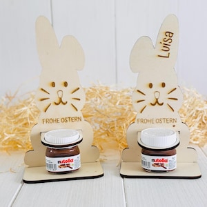 Ostergeschenk Nutella personalisiert Wunschname Osterhase