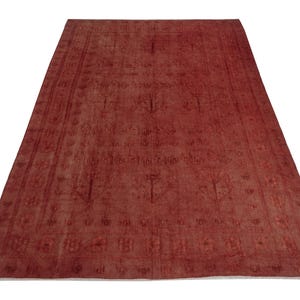 8x12 Vintage Rug, Persian Rug, Large Rug, Red Saloon Rug, Rugs For Living Room, 8x12 Red Rug, Oversized Rug, 8x12 Anatolian Rug, Area Rugs