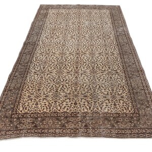 6x10 Vintage Rug, Beige Brown Rug, Beige  Rug, Living Room Rug, Brown Rug,Area Rug, 6x10 Antique Rug, Saloon rug, Bedroom Rug, Anatolian Rug