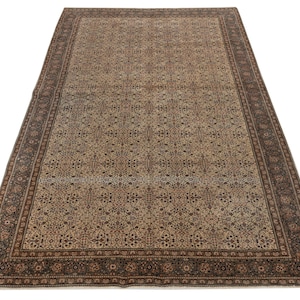 6x9 Vintage Rug, Antique Persian Rug, Large Rugs, Living Room Rug, 6x9 Saloon Rug, Area Rug, Brown Rug, boho Rugs, Bedroom Rug