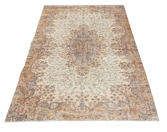 5x9 Vintage Rug, Antique Rug, 5x9 Saloon Rug, Living Room Rug, 5x9 Beige Rug, Area Rug, Persian Rug, Oriental Rug, 5x9 Bedroom Rug