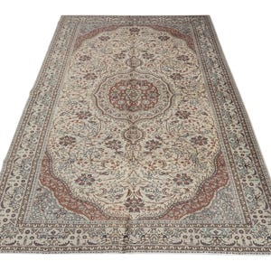 6x9 Vintage Rug, Persian Rug, Boho Rugs, 6x9 Anatolian Rugs, Living Room Rug,  Beige Red  Rug, 6x9 Saloon Rug, Bedroom Rug, 6x9 Kitchen Rugs