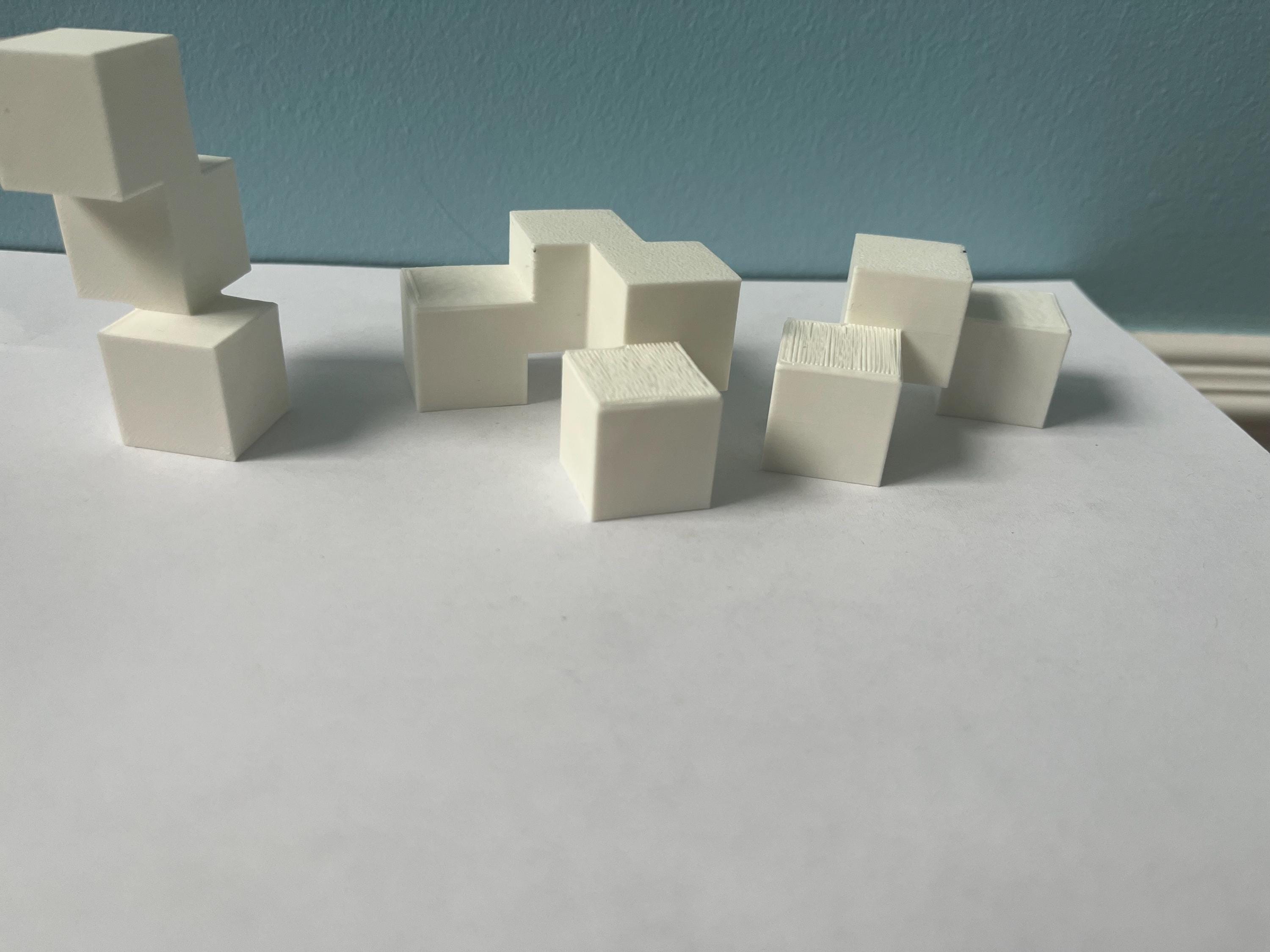 3D Printed 3 Piece Cube Pyramid Puzzle - Etsy
