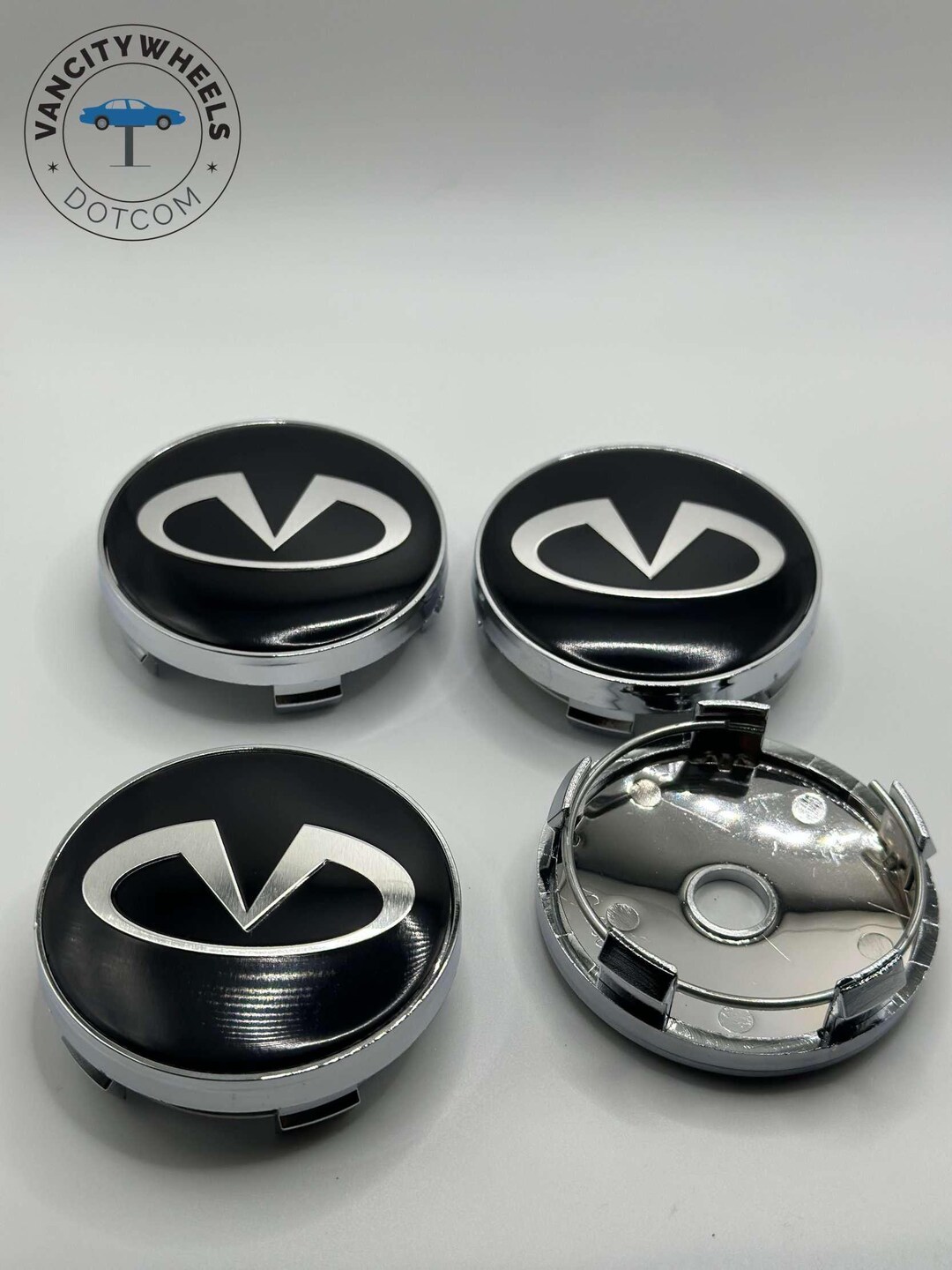 4pcs Infiniti Alloy Wheel Caps 60mm/56mm Chrome Black - Etsy
