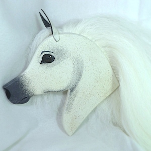 Arabian Stick Horse White/Fleabit