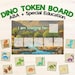 Dinosaur Token Board: ABA Therapy Reward Chart (printable Canva ...