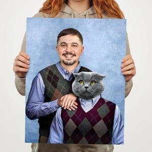 Schritt Brüder 2 Haustiere Individuelle Leinwand, Personalisierte Haustier Porträt, Haustier Erinnerung Geschenk, Individuelle Hunde Gemälde, Haustier-Liebhaber Geschenk, Leinwand Wandkunst