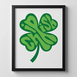 Chi-Rish Shamrock | Green Chicago Irish Poster
