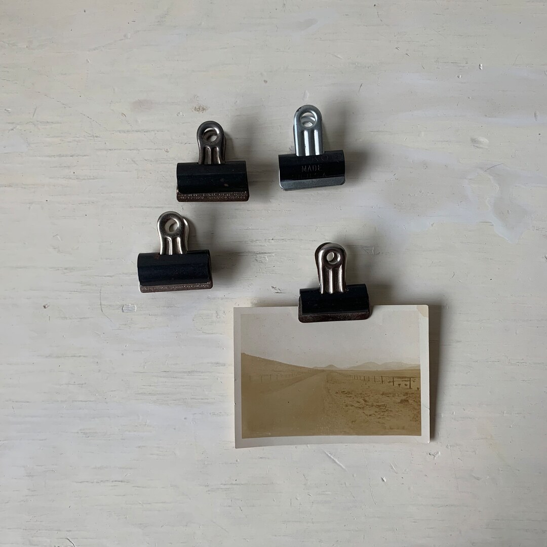 Vintage Binder Clips Distressed Binder Clip Lot Wall Art Etsy