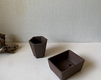 Vintage Bonsai Planter Pair