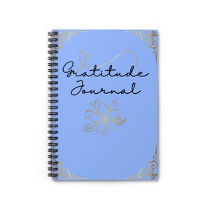 Quaderno a spirale per diario della gratitudine - Righe a righe, Diario della gratitudine con carta a righe, Blocco note con affermazioni positive, Blocco per scrivere motivazionale, Regalo