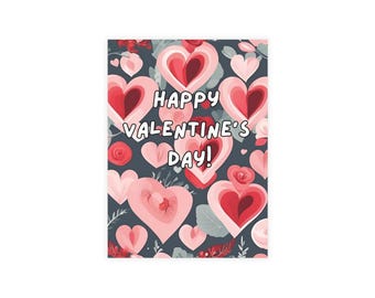 Postales románticas con notas de amor para San Valentín / Paquetes de postales con sobres