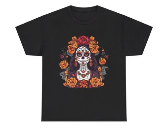 Dia de Los Muertos T-Shirt, Sugar Skull, Day of the Dead Tee