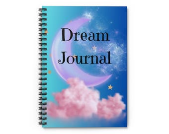Dreamcatcher Journal, Spiral Notebook for Nightly Reflections, Dream Tracking, and Subconscious Exploration - Ruled Line