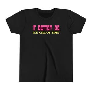 Ice Cream Time Youth Tee Fun Foodie Graphic Shirt