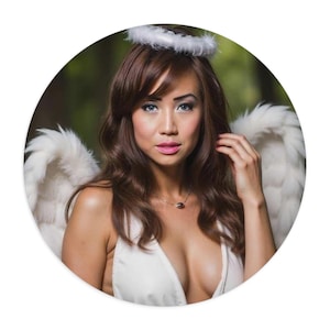 Angel Mouse Pad - Heavenly Beauty Mouse Mat for Work Environment, Perfect Gift for Friends, Guardian Angel Desk Decor, Angelic