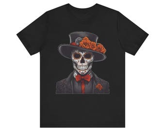 Day of the Dead T-Shirt, Sugar Skull, Dia de los Muertos