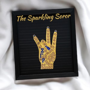 Sigma Gamma Rho Hand Sign Brooch