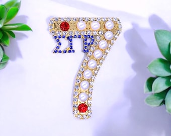 Gold - 7 Founders Sigma Gamma Rho Brooch