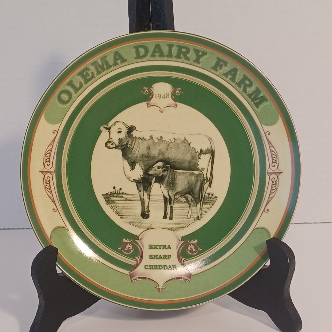 Vintage POTTERY BARN Vintage Label Cheese Plates Set of 4 Assorted Etsy