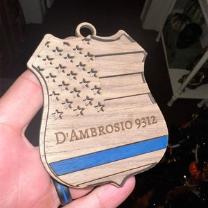 Police Shield Ornament