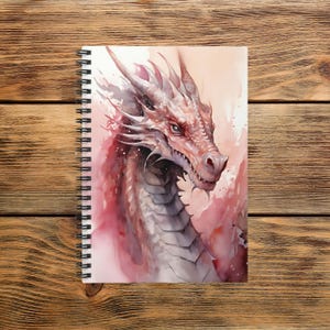 Fantasy Dragon Spiral Notebook - Ruled Line, Artist Sketchbook, Gift for Writers, Dragon Lover Journal, Writing Notebook