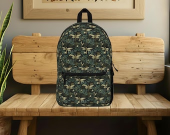 Dragonfly Backpack, Back To School Booksack, Book Bag With Dragonflies