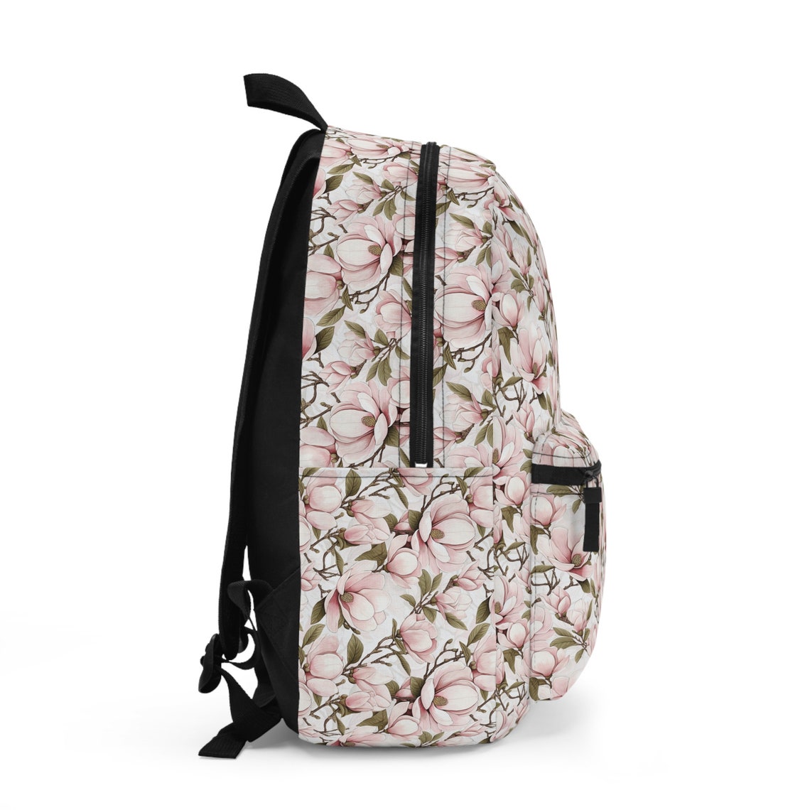 Pink Magnolia Backpack, Booksack, Book Bag - Etsy