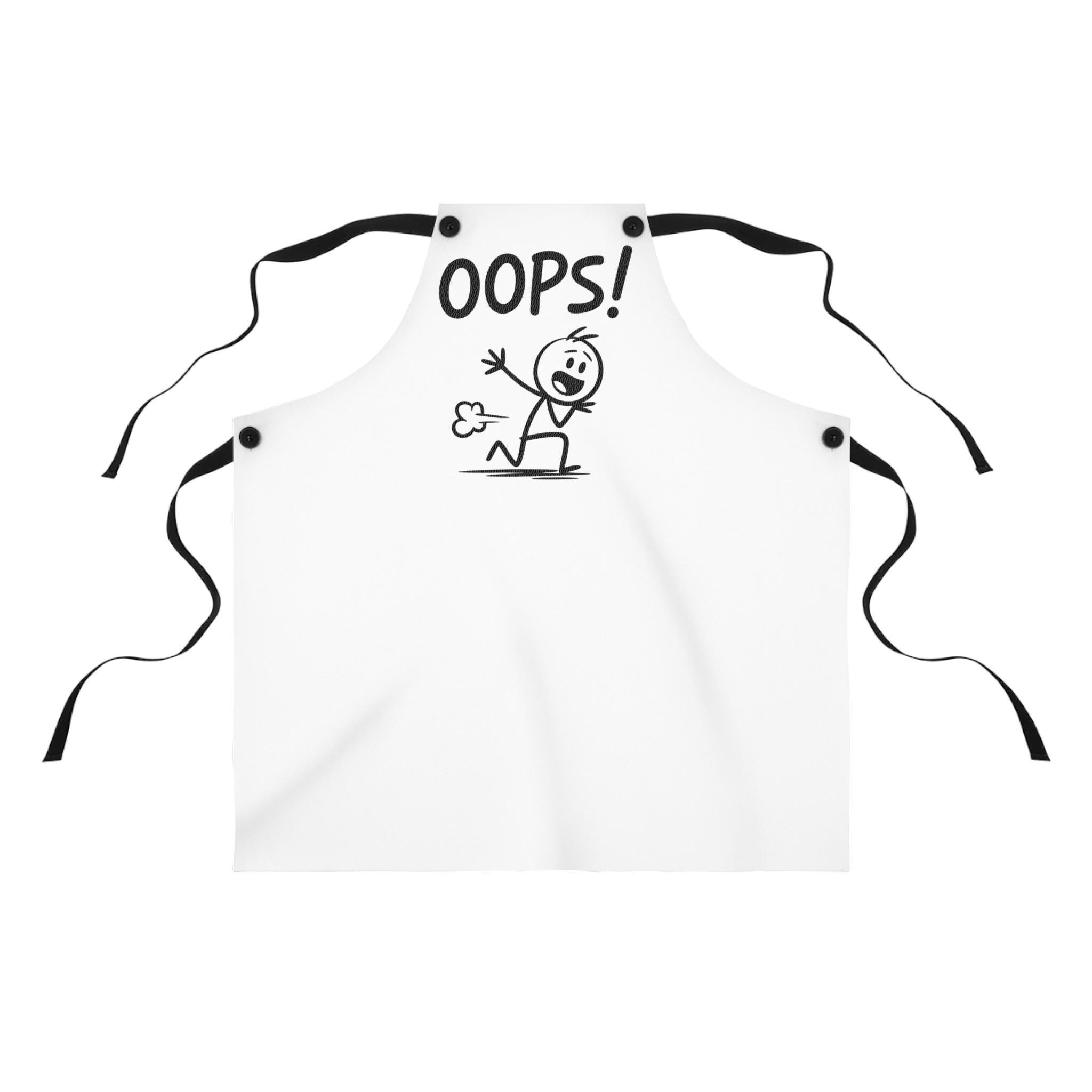 Funny Cooking Apron for Chefs, OOPS! Humor Apron, Gift for Foodies ...