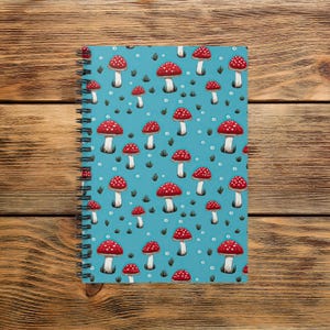 Spiral Notebook - Mushroom Spiral Notebook-8&quot;x6&quot; - Someone Who Loves Mushrooms -Ruled Line