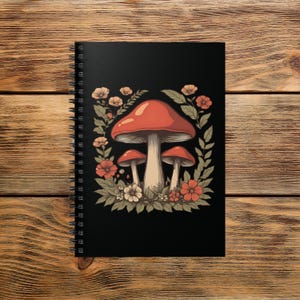 Spiral Notebook - Mushroom Notebook,  Gift For Someone Who Loves Mushrooms, Notepad,Ruled Line