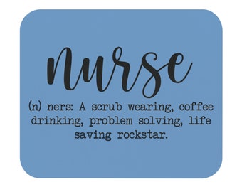 Light Blue Nurse - Mouse Pad - Rectangle - Nurse Gift, Someone Who Loves Being A Nurse,