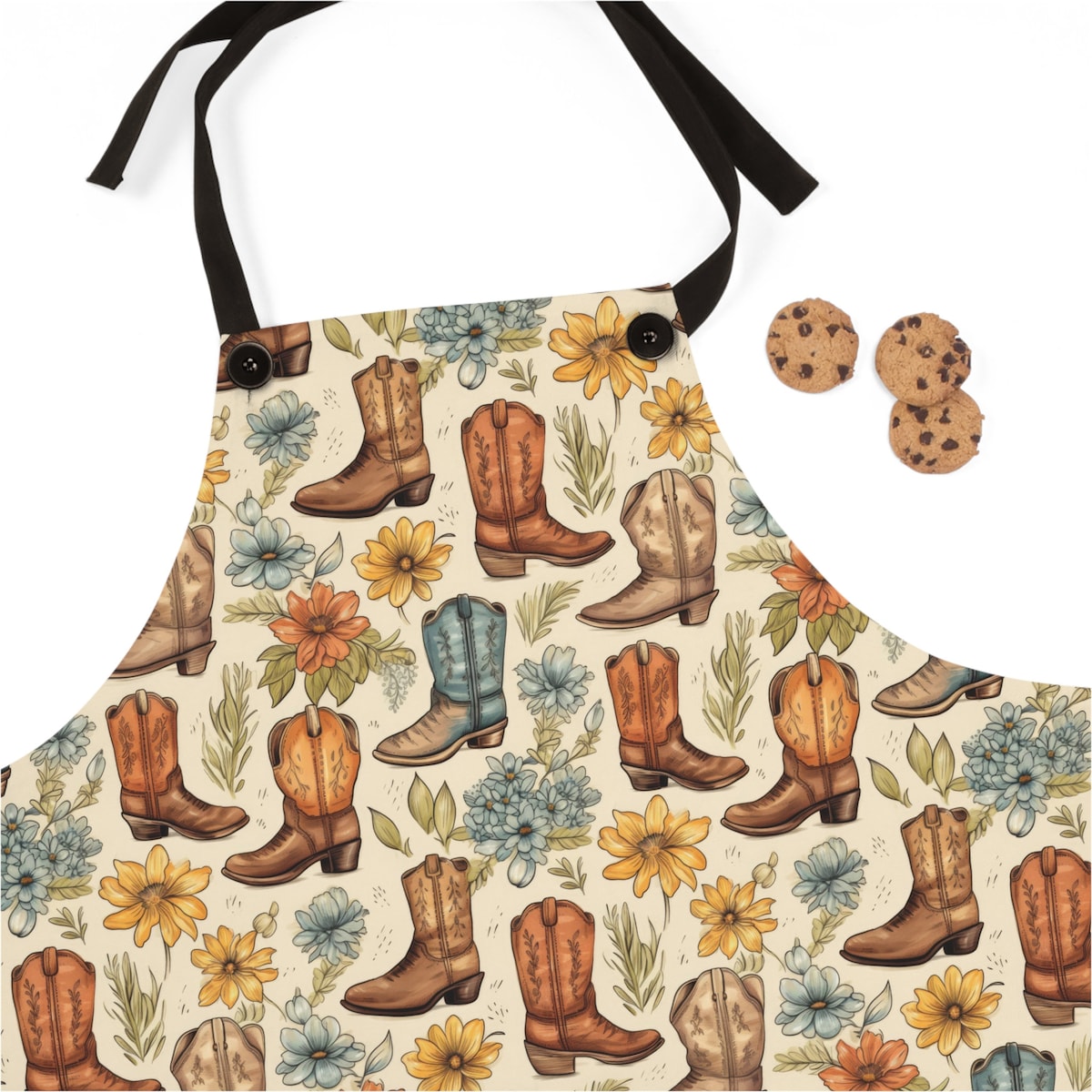 Cowgirl Boots Apron, Kitchen Apron, Cookout Apron, Gift for Someone Who Loves to Cook, for Cowgirls, Country Apron - Etsy