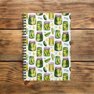 Pickle Jar Spiral Notebook: Ruled Line, 8&quot;x6&quot;