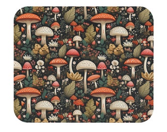 Mushroom Mouse Pad (Rectangle) 9" x 8",Gift for mushroom lover, Hippie, someone who love mushrooms, computer accessory, mushroom gift