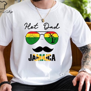 Hot Dad Jamaica T-Shirt: Vacation Family Trip Tee