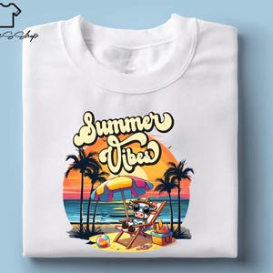 Sommer Vibes Kuh Chill Shirt, Sommer Vibes Shirt, Sommerferien Shirt, Kuh Sommer Shirt, Retro Sommer Shirt, Sommer Geschenk