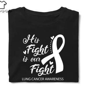 Lung Cancer Awareness T-Shirt: Ribbon Tee, Fight Shirts