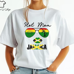 Jamaica Mom T-Shirt: Hot Mom Vacation Tee