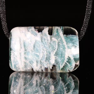 Handblown Cremation Ash Bead: Crushed Opal Pet Memorial Keepsake