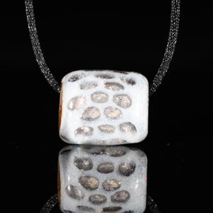 Handblown Cremation Ash Bead: Crushed Opal Memorial Keepsake