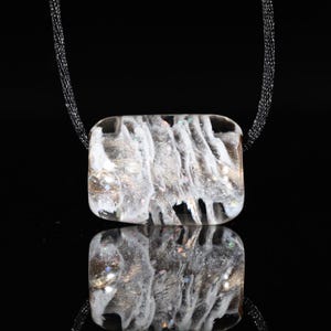 Handblown Cremation Ash Bead: Crushed Opal Pet Memorial Keepsake