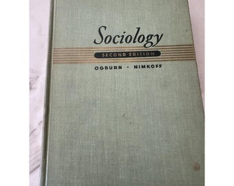 Vintage 1950 Soziologie Second Edition Ogburn Nimkoff Haughton Mifflin