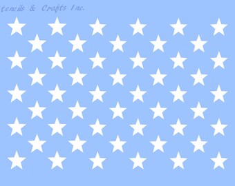 50 stars stencil etsy